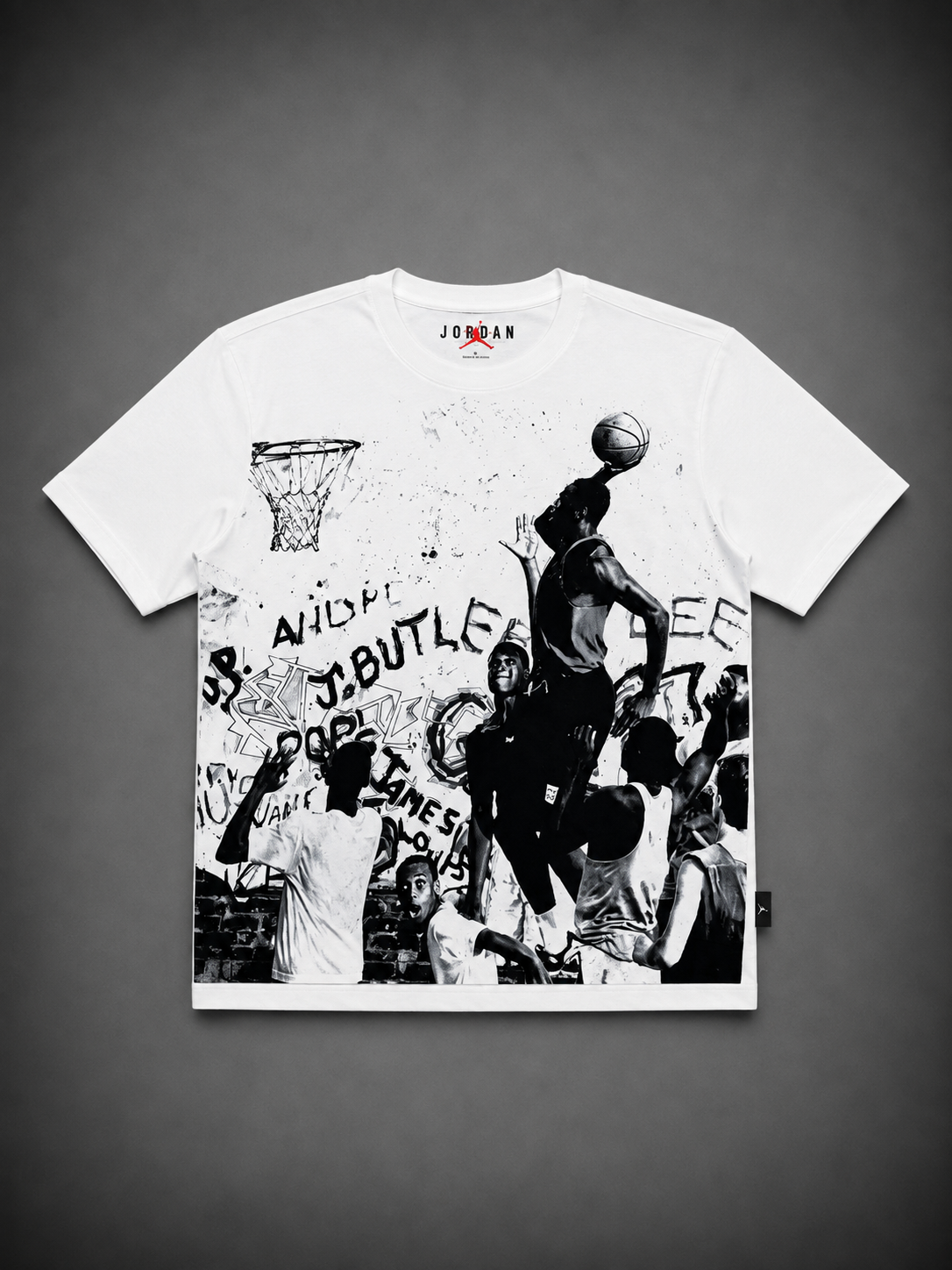 CAMISETA JORDAN CANASTA BLANCA