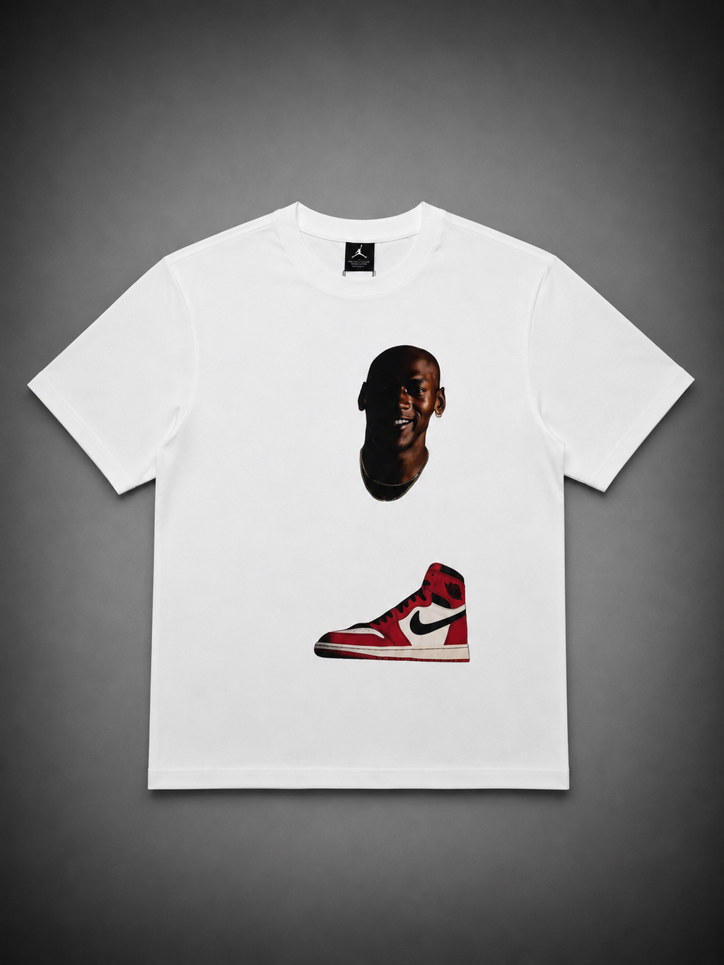 CAMISETA JORDAN CARA TENIS BLANCA