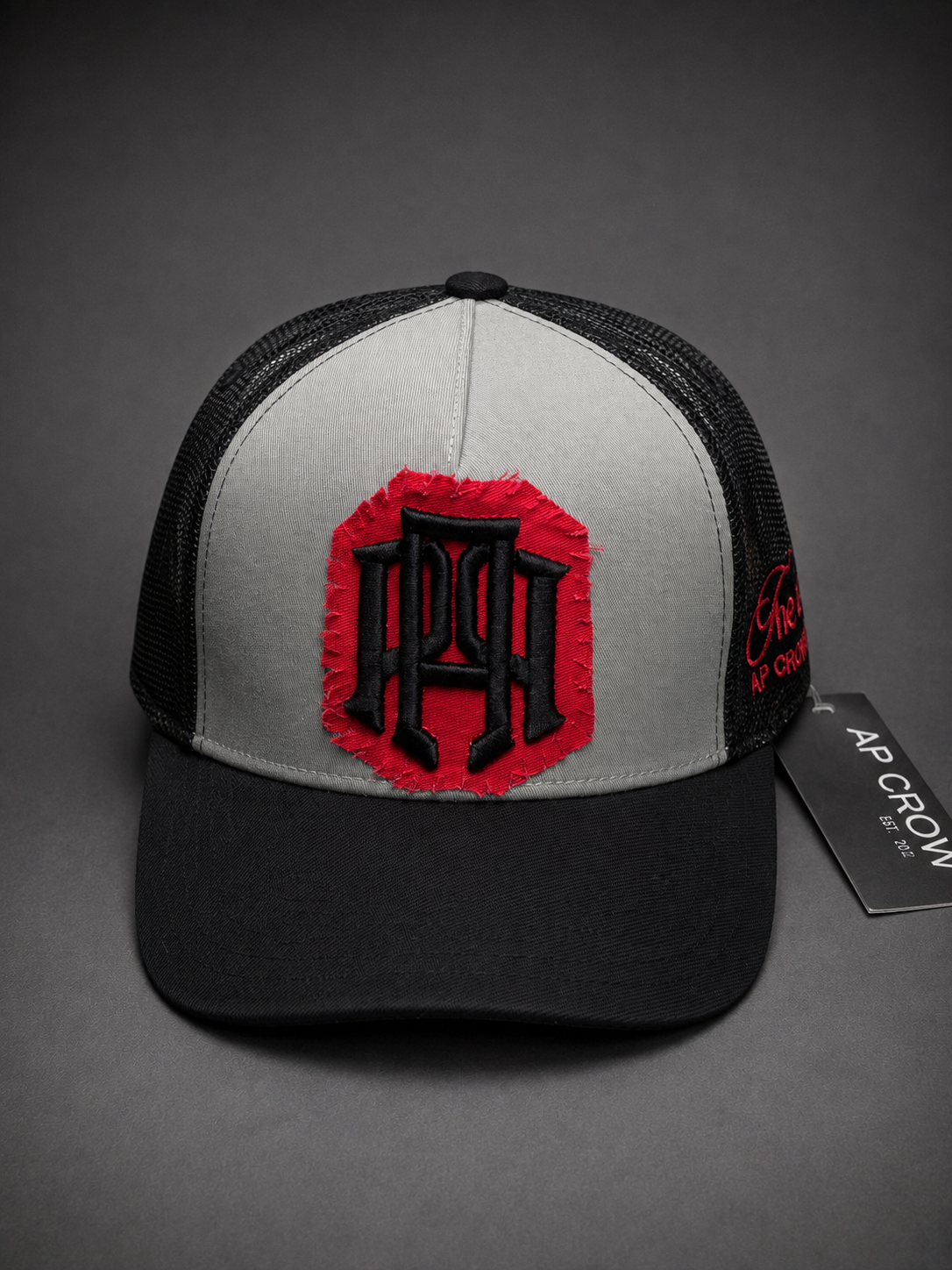 GORRA AP LOGO GRIS