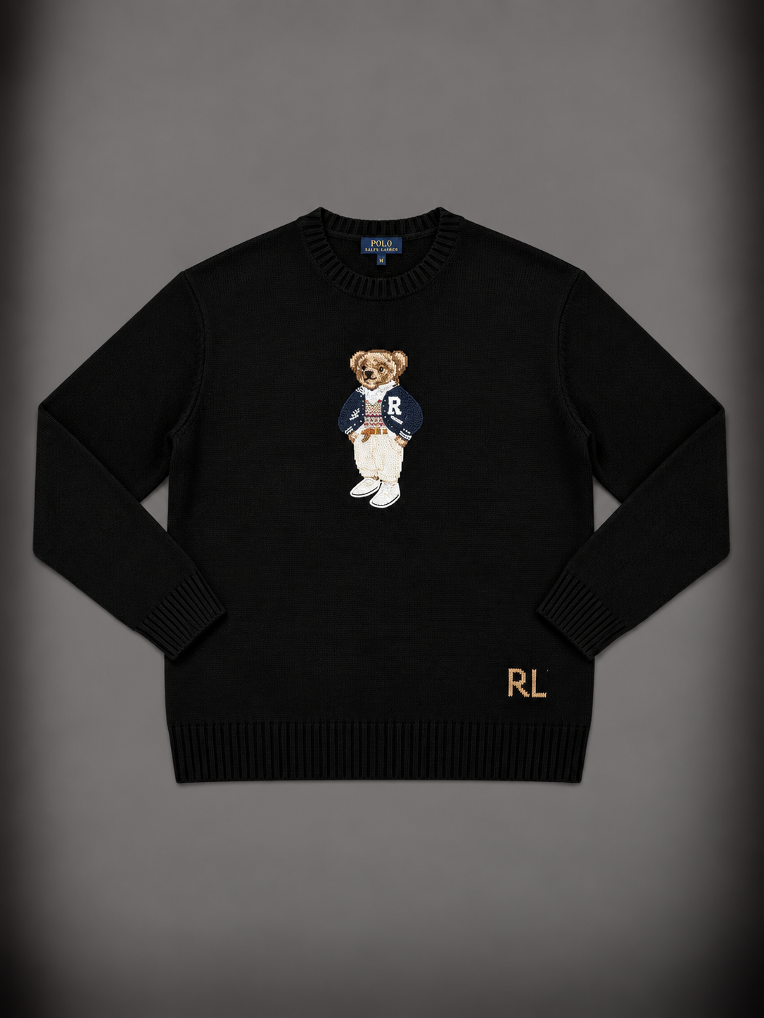 POLO RL NEGRO TEJIDO