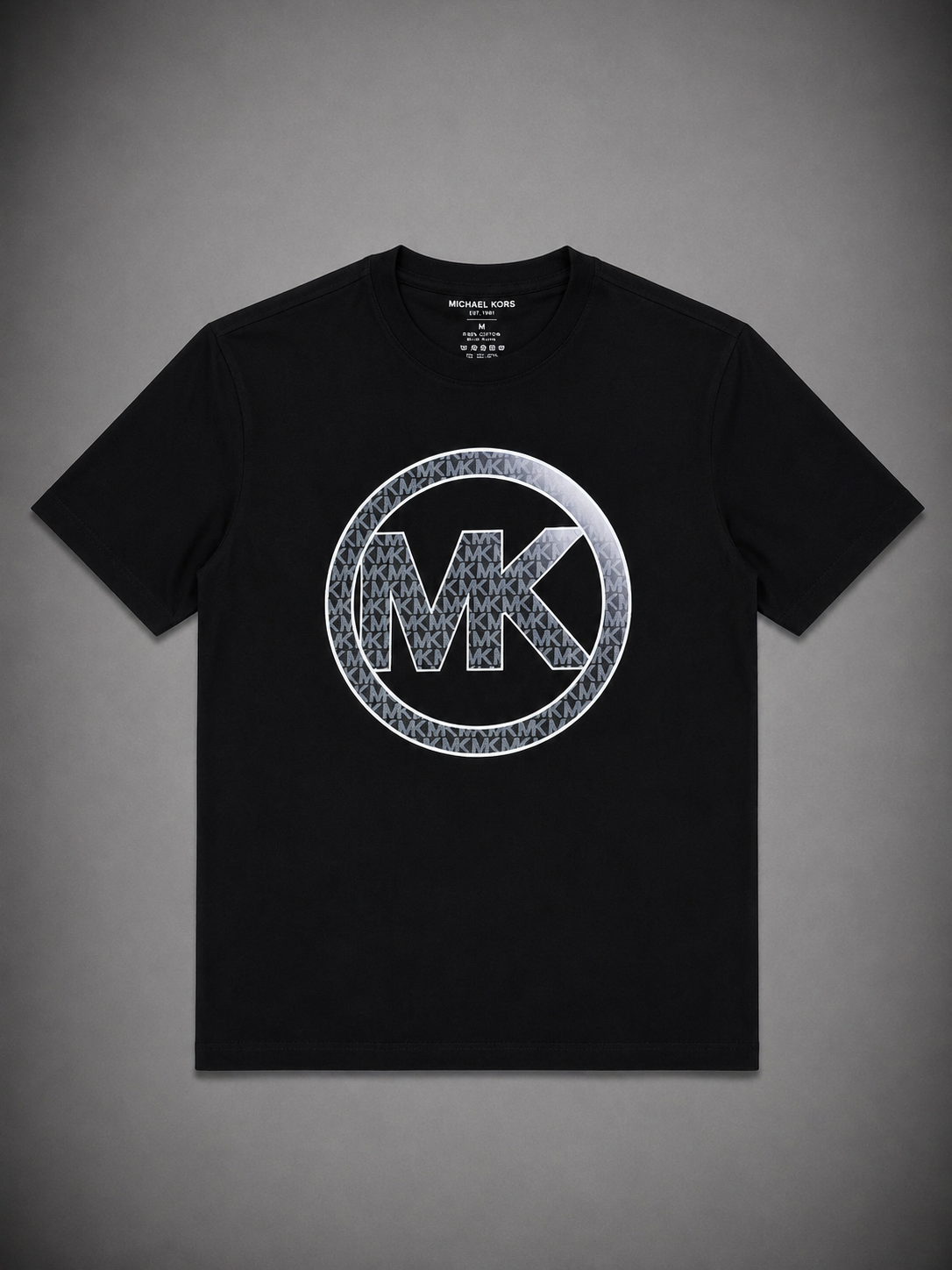 CAMISETA MK HOLOGRAMA NEGRA