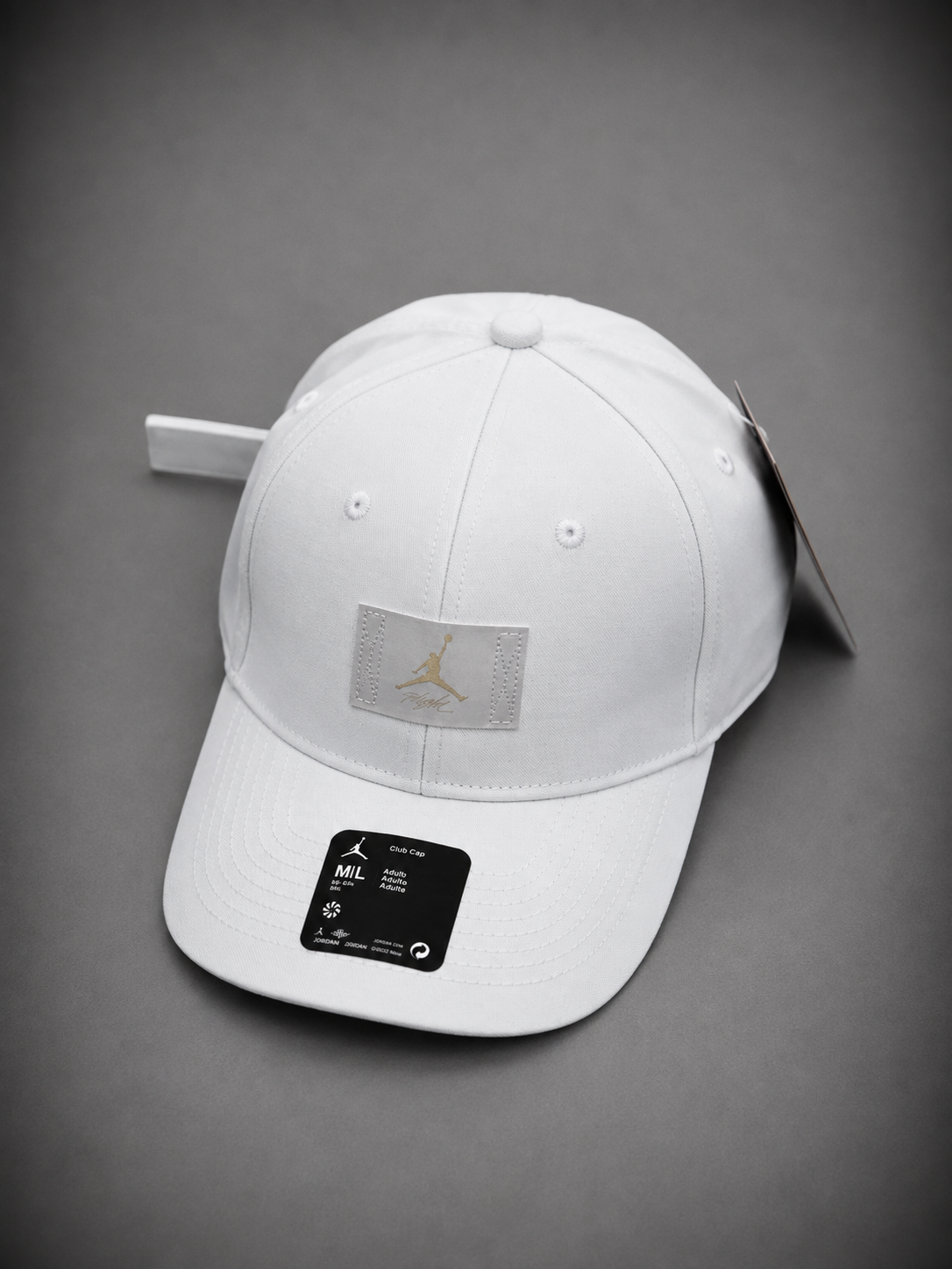 JORDAN BLANCA LOGO DORADO