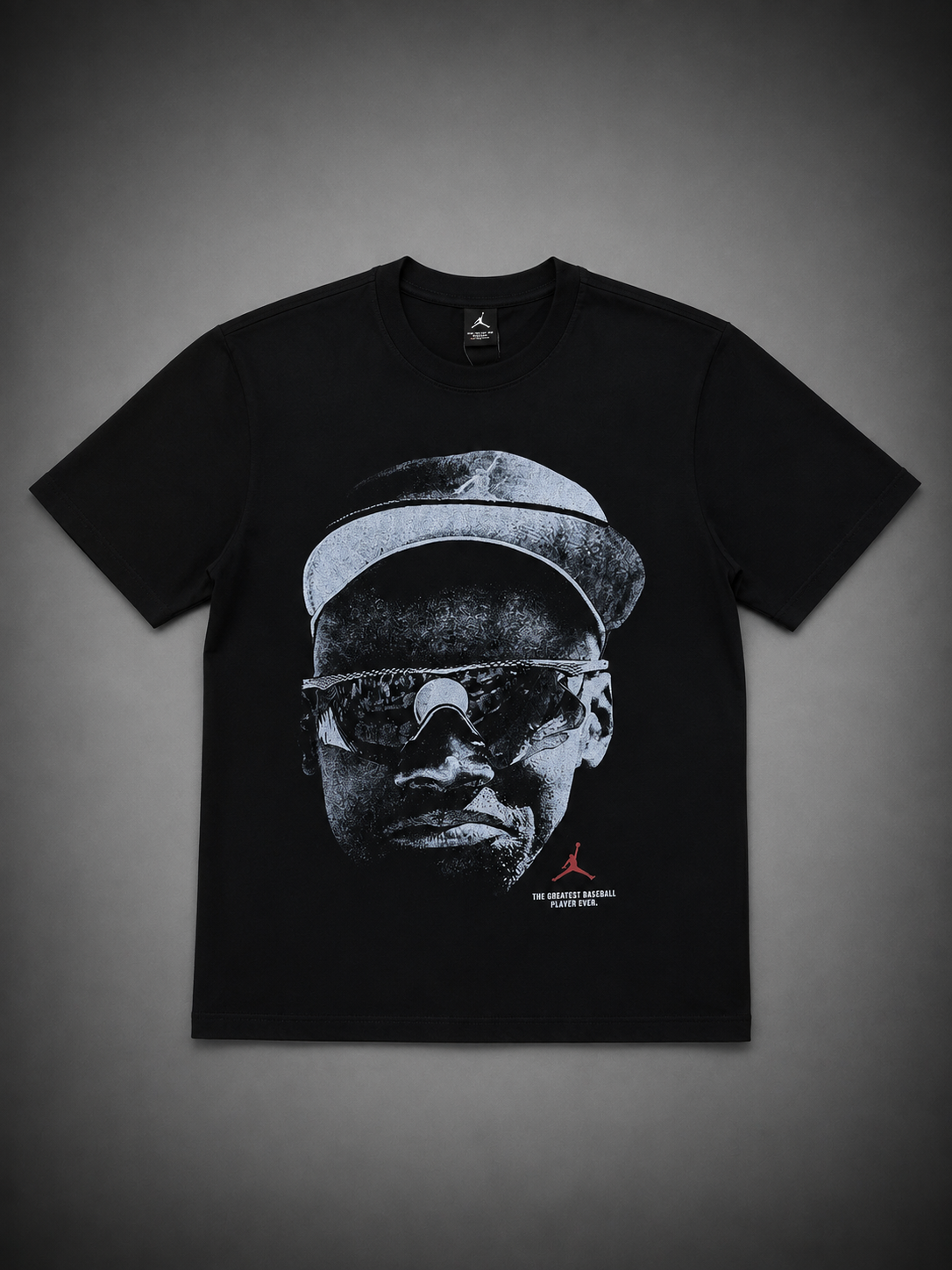 CAMISETA JORDAN LOGO CARA NEGRA