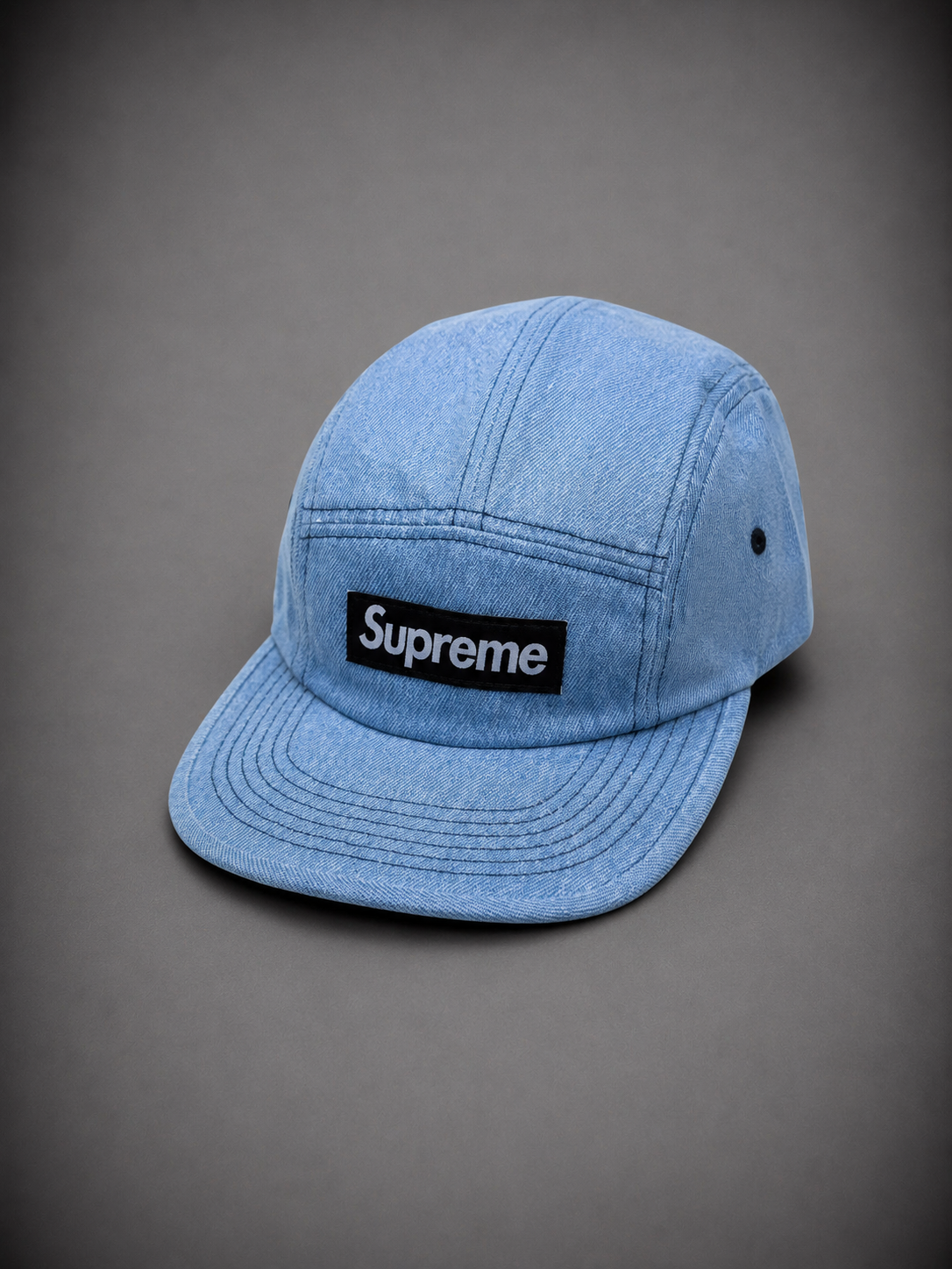 SUPREME AZUL LETRA NEGRA
