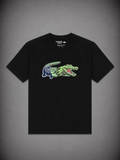 LACOSTE NEGRA LAGARTO VERDE