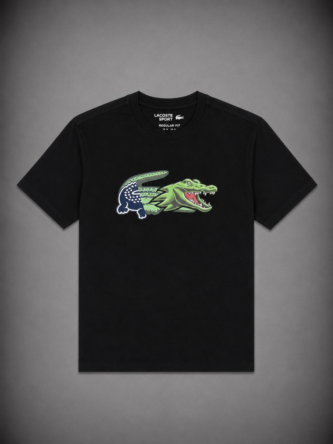 LACOSTE NEGRA LAGARTO VERDE
