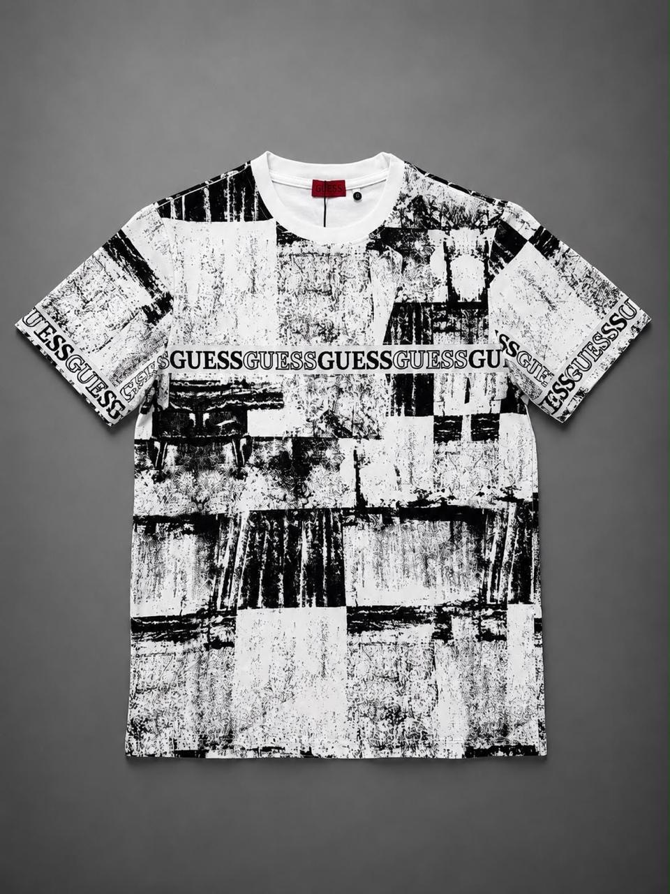 GUESS CUADROS GRISES BLANCA