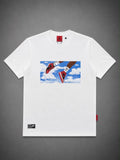 CAMISETA JORDAN ZAPATO ROJO BLANCA